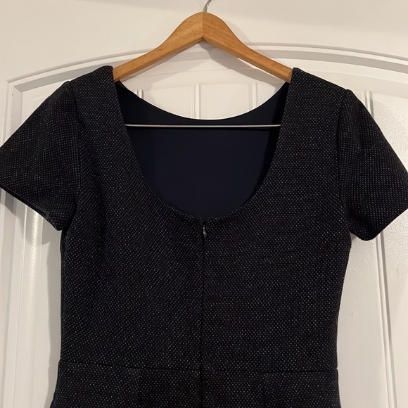 Boden Size 6 Navy Blue Rib Texture Stretch Sheath Dress Elsa - Picture 7 of 10